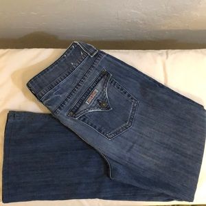 Hudson signature bootcut jeans.